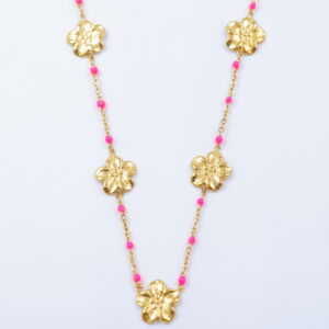 collier étoiles et perles