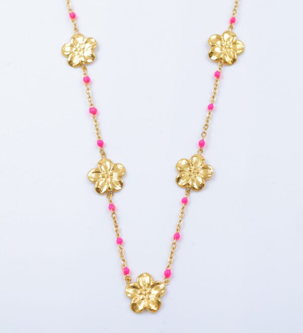 collier étoiles et perles