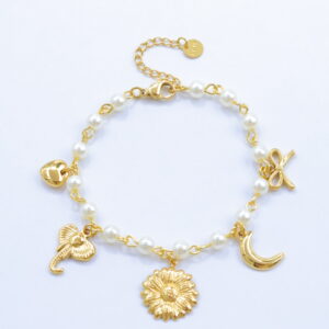 Bracelet soleil lune coeur