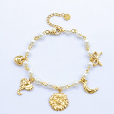 Bracelet soleil lune coeur