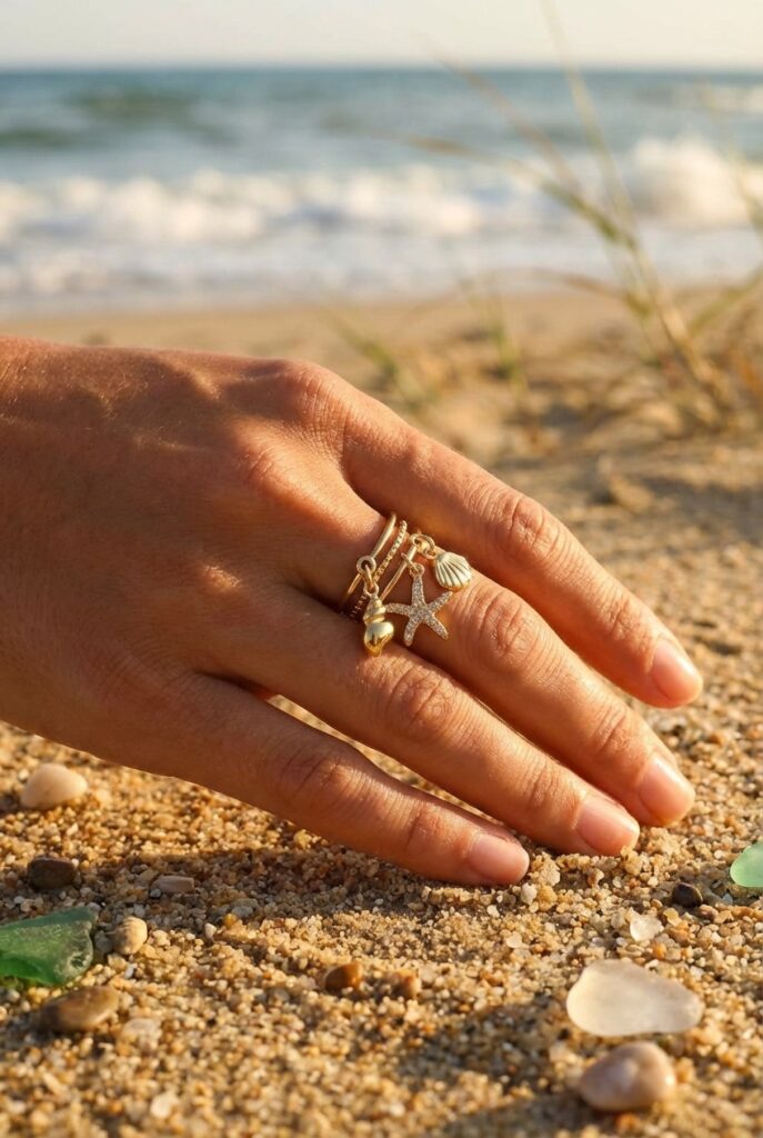 Bague Capucine – Breloques Étoile de Mer