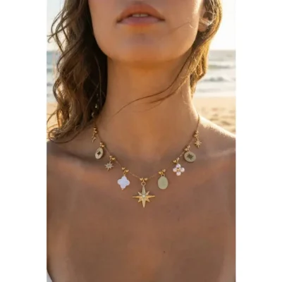 Collier Louna – Charms Bohème Dorés