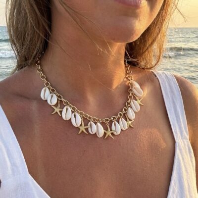 Collier Suzanne – Coquillages et étoiles de mer