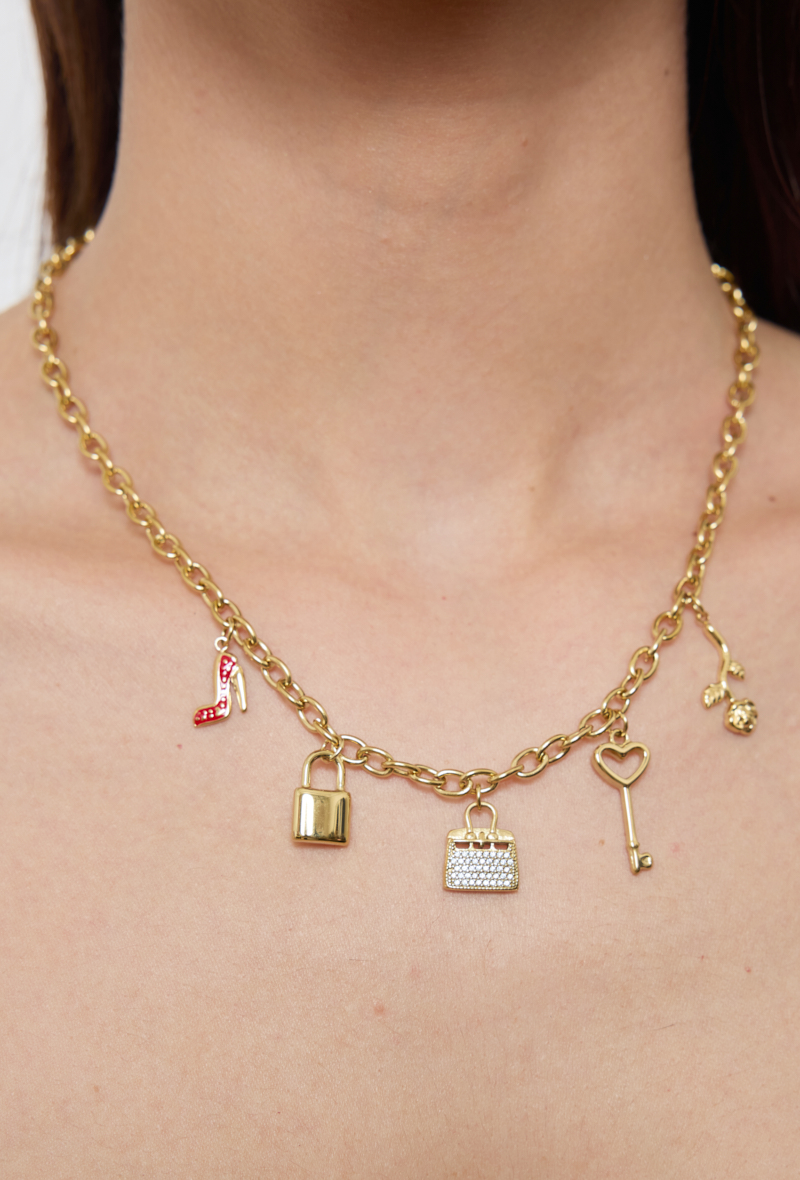 Collier Victoire – Chaîne Dorée Breloques Fashionista